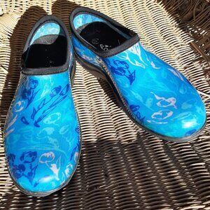 Sloggers Women's Rain and Garden Waterproof Shoes Blue Size 10